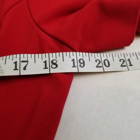 Danny Nicole Red Button Front Blazer Size 10 Peplum Career Dopamine Dressing - Picture 5 of 6